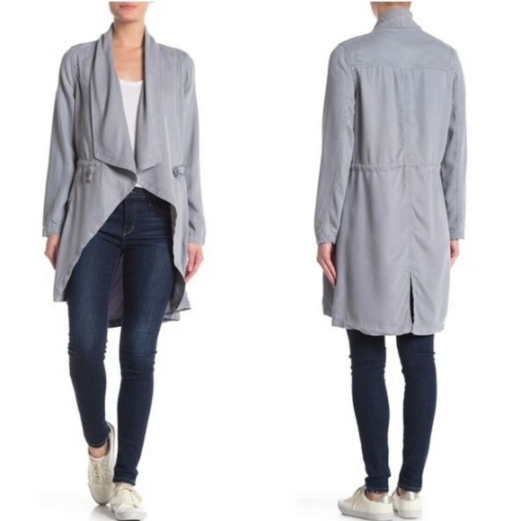 Max Jeans | Black Tencel Waterfall Jacket - Picture 9 of 10